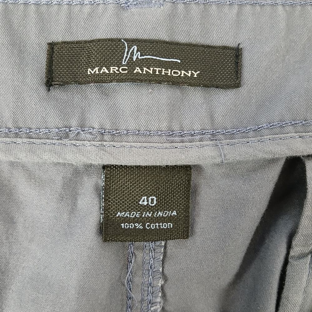 Marc Anthony Chino Shorts Mens size 40 blue cotton 42W x 9.5L - Picture 4 of 10